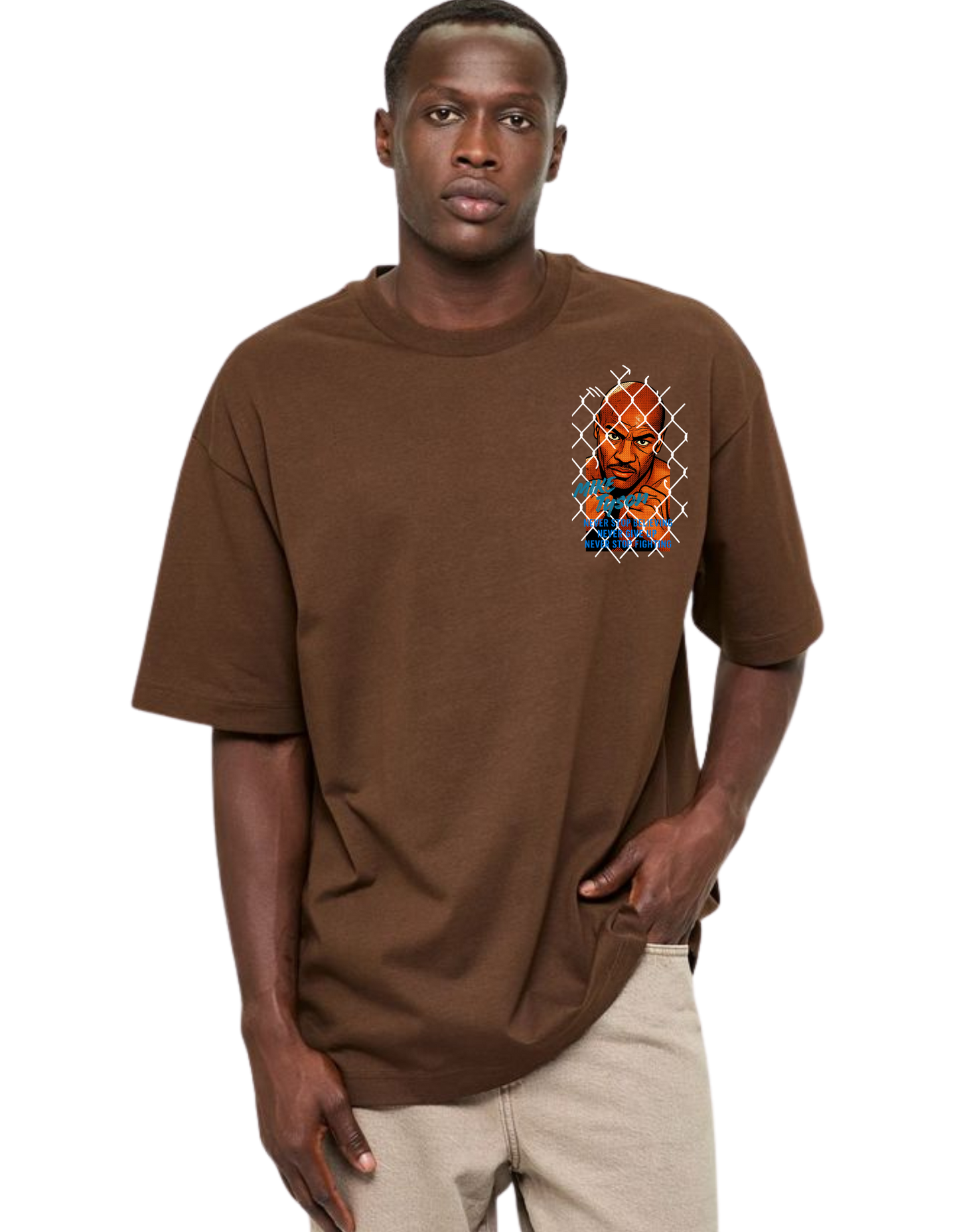 Royals Ribbon Oversized T-Shirts - MIKE TYSON