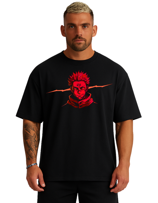 Royals Ribbon Oversized T-Shirts - SUKUNA