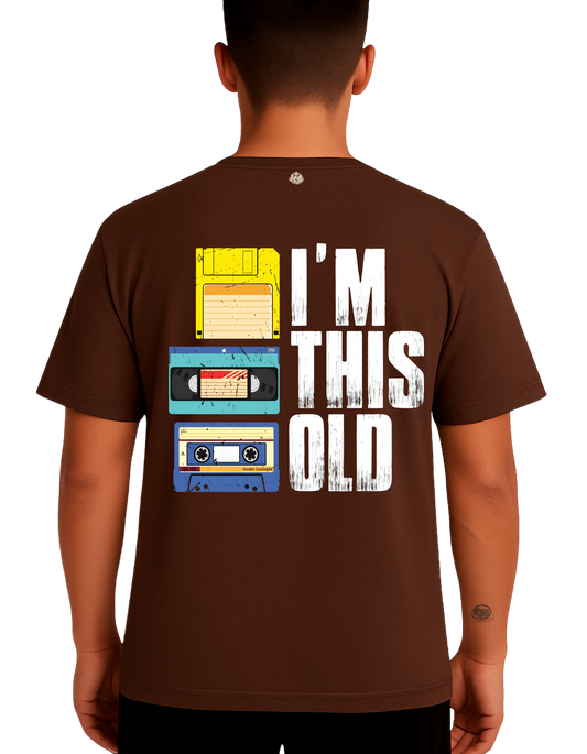 Royals Ribbon Oversized T-Shirts - I M THIS OLD