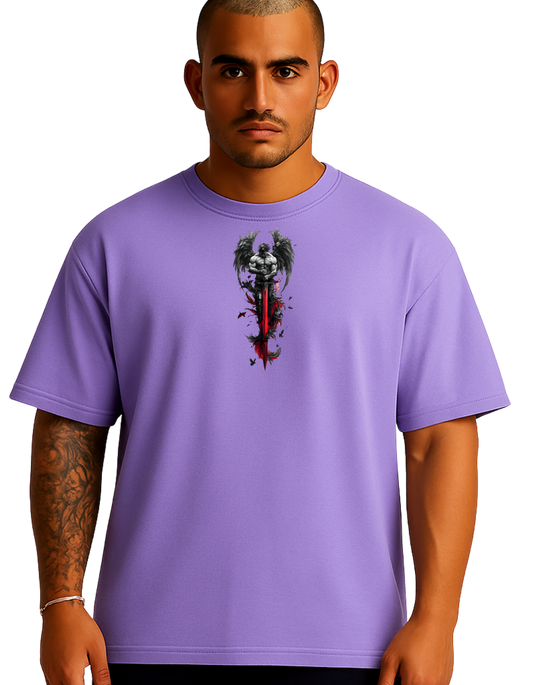 Royals Ribbon Oversized T-Shirts - Angel Warrior