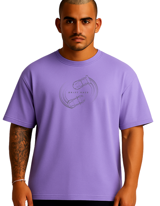 Royals Ribbon Oversized T-Shirts - Drift Car