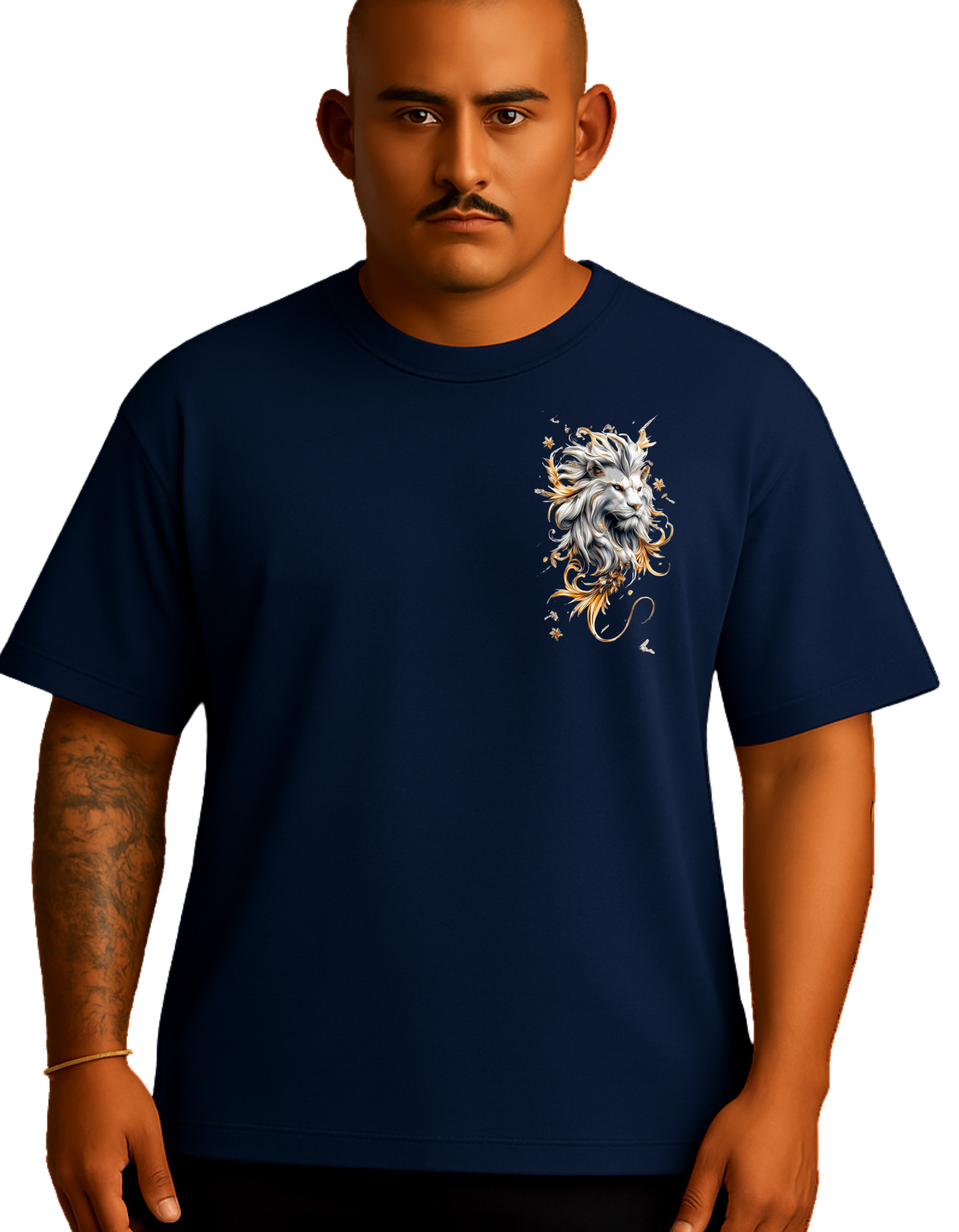 Royals Ribbon Oversized T-Shirts - Sparkle Lion