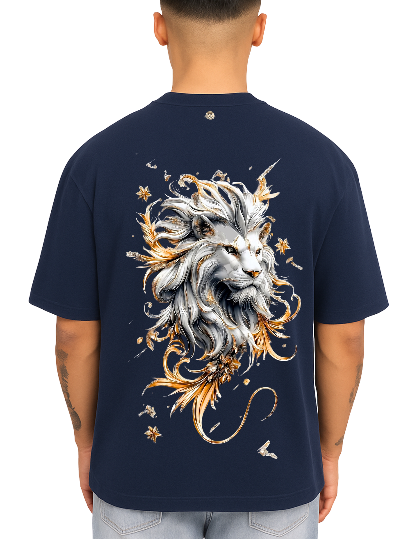 Royals Ribbon Oversized T-Shirts - Sparkle Lion
